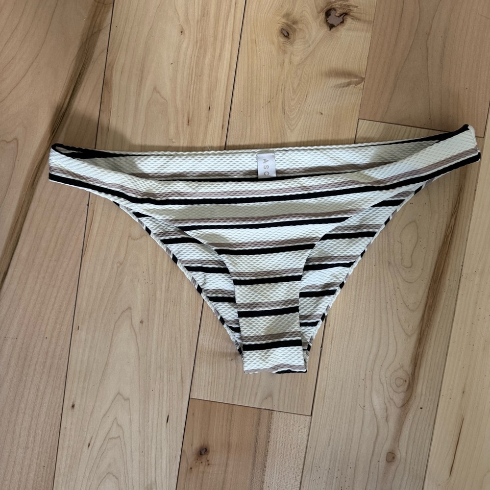 Asceno Stripe Bathing Suit Bottoms Size M‎